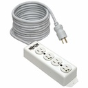 Tripp Lite by Eaton Safe-IT Medical-Grade Power Strip UL 1363 4 Hospital-Grade Outlets Antimicrobial 15 ft. (4.57 m) Cord