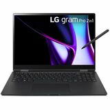 LG gram Pro 16T90SP-K.APB8U1 16" Touchscreen Convertible 2 in 1 Notebook - WQXGA+ - Intel Core Ultra 7 155H - 32 GB - 1 TB SSD - Black