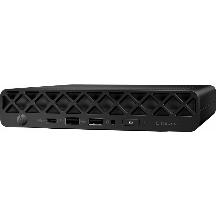 HP EliteDesk 8 G1i Desktop Computer - Intel Core Ultra 5 235T - 16 GB - 256 GB PCI Express NVMe SSD - Mini PC - Black