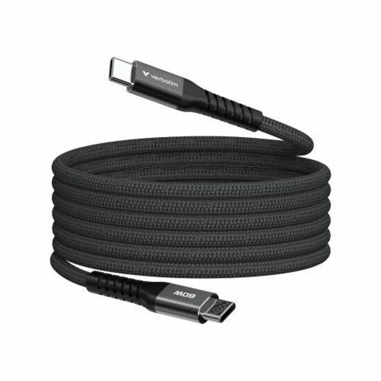 Verbatim Sync & Charge 60W Magnetic Cable - Black