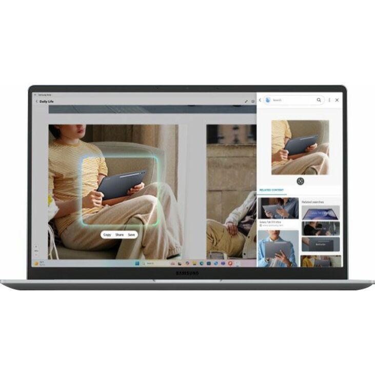 Samsung Galaxy Book5 NP754XHD-KB2US 15.6" Notebook - Full HD - Intel Core Ultra 5 225U - 16 GB - 256 GB PCIe NVMe SSD - Silver