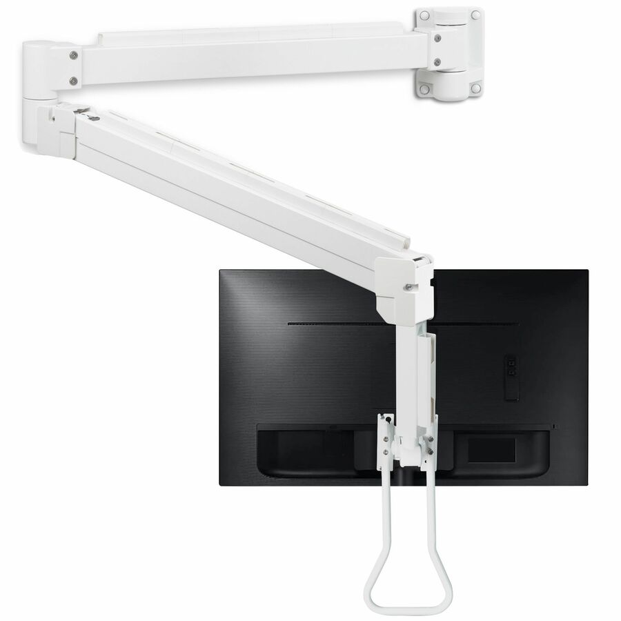 SIIG Medical Grade Single 32 inch Monitor Long Arm Wall Mount 17.6 lbs-White