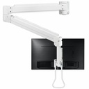 SIIG Medical Grade Single 32 inch Monitor Long Arm Wall Mount 17.6 lbs-White