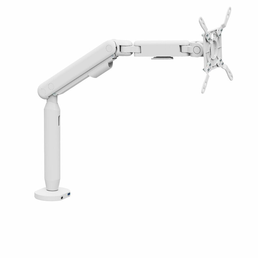 SIIG Single 40" Ultrawide 3-Segment Easel Monitor Arm, with USB-C/USB-A Ports - White