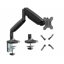 SIIG Single 45" Monitor Arm Mount 26.4 lbs-Black - Fits17"-45" Screens, up to 26.4 lbs, VESA 75/100/200