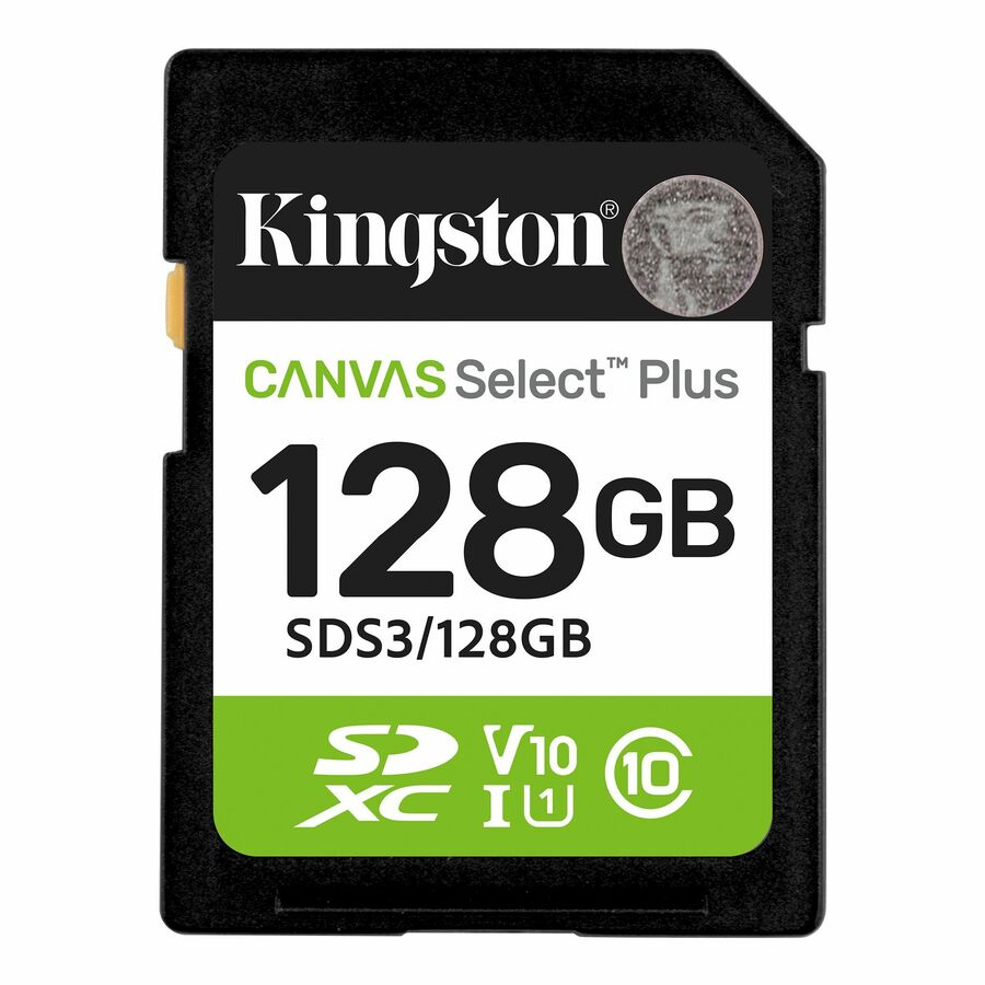 Kingston Canvas Select Plus 128 GB Class 10/UHS-I (U1) V10 SDXC - 1