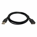 Black Box USB 2.0 Extension Cable - Type-A, Male/Female, Black