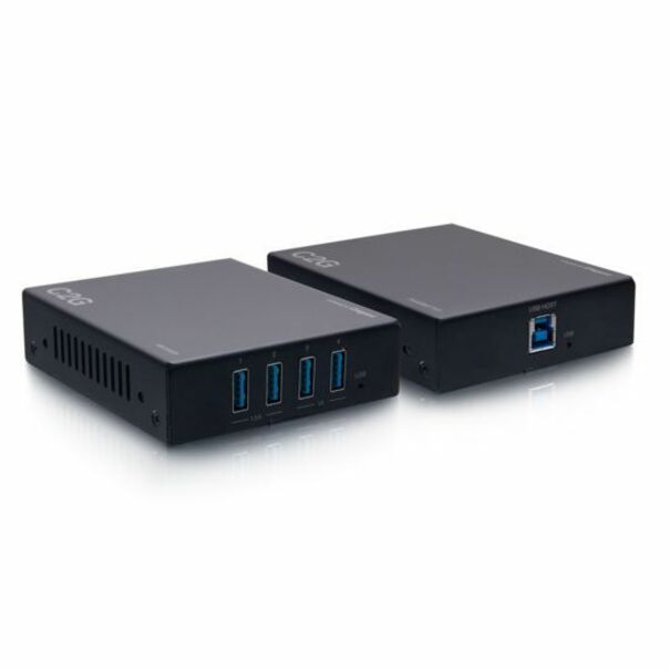 C2G Superbooster® 4-Port USB over Cat6a Extender Kit - USB 3.2 Gen1 (5Gbps)