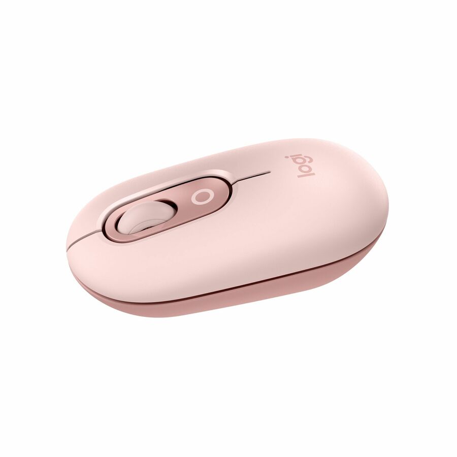 Logitech POP Mouse, Compact and Portable Wireless Bluetooth Mouse With Programmable Buttons and Quiet Clicks, Easy-Switch Between up to 3 Devices, Rose