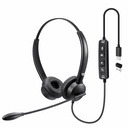 Adesso Headset with Push to talk, Volume +/-, Answer/End Call Controls