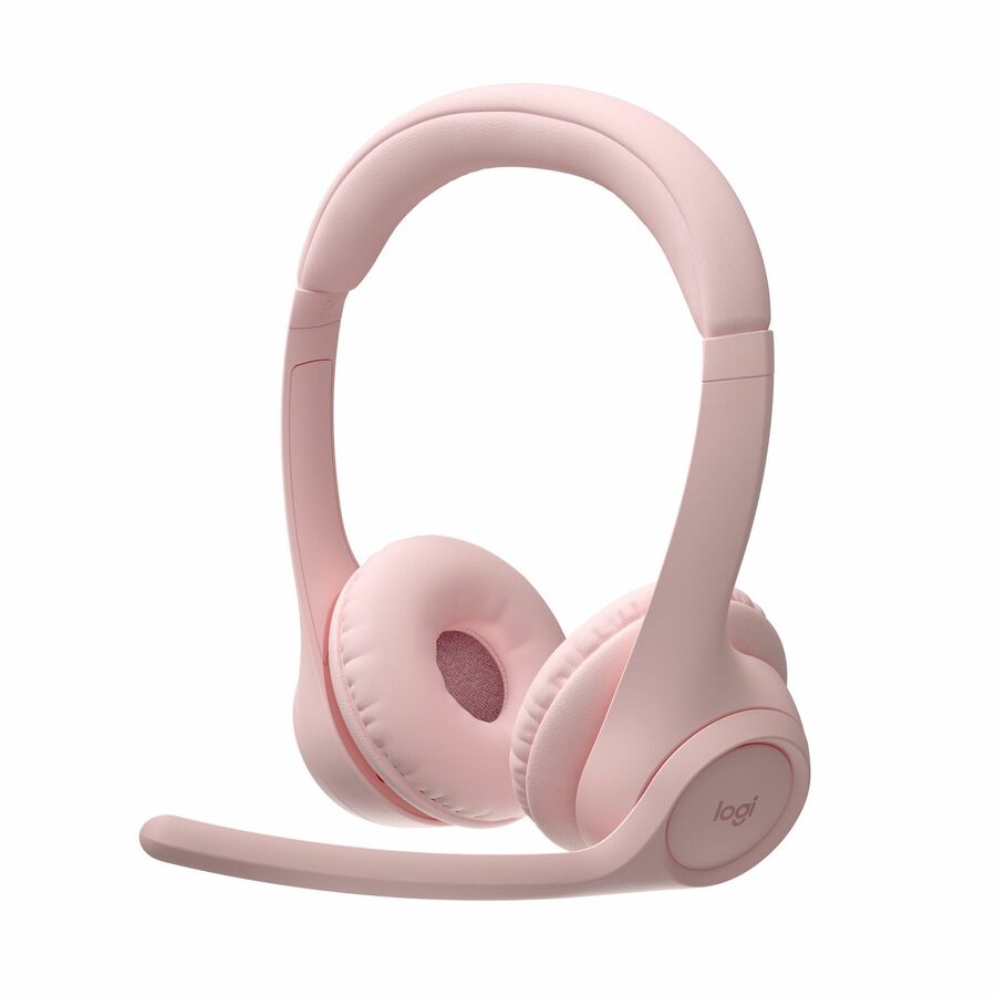 Logitech Zone 300 Wireless Bluetooth Headset With Noise-Canceling Microphone, Rose