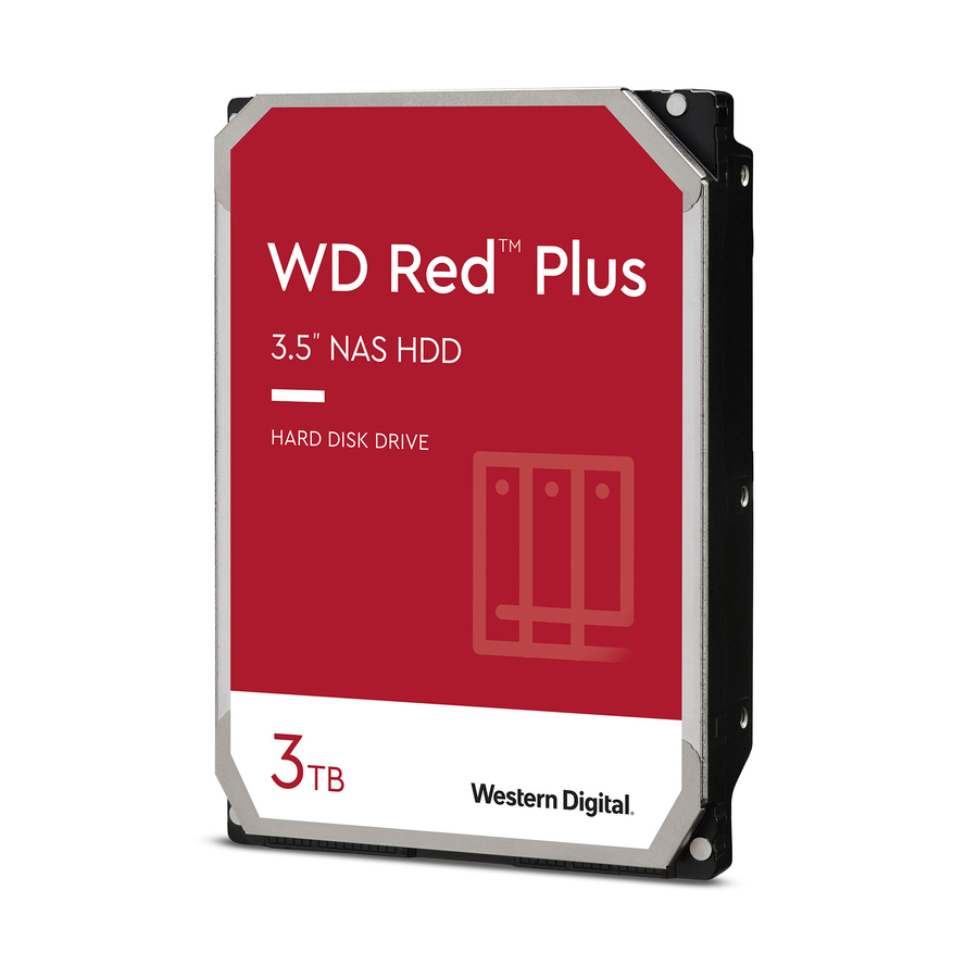 WD Red Plus WD30EFRX 3 TB Hard Drive - 3.5" Internal - SATA (SATA/600)