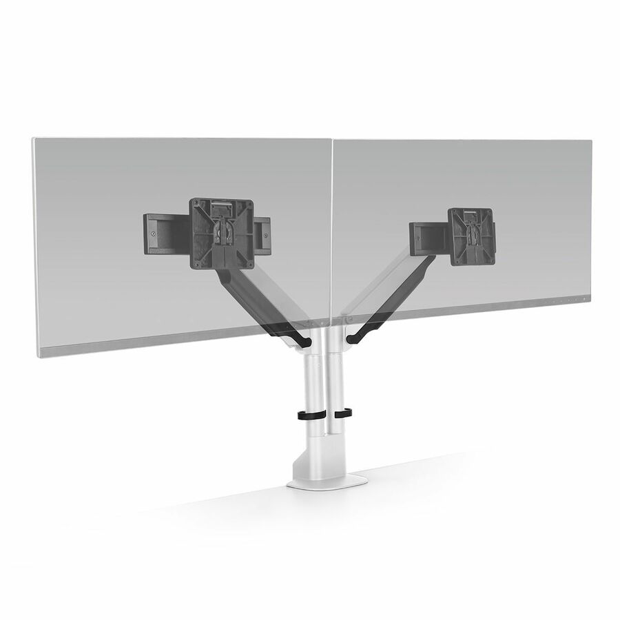 HAT Design Works E2-2-248 Mounting Arm for Monitor, Display Screen - White - Landscape/Portrait