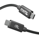 Plugable USB4 Cable with 240W Charging, 3.3 Feet (1M), USB-IF Certified