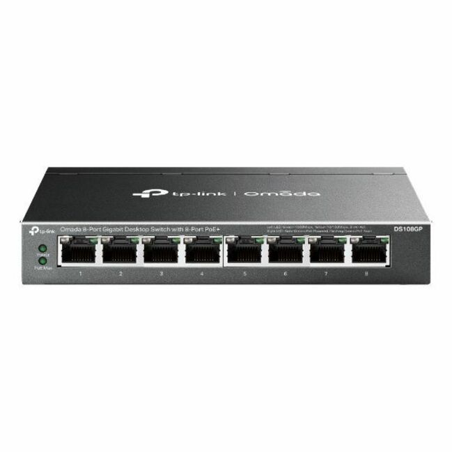 Omada Omada 8-Port Gigabit Desktop Switch with 8-Port PoE+