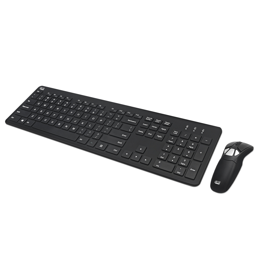 Adesso Air Mouse Go Plus With Full Size Keyboard