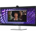 Dell P3424WEB 34" Class Webcam UW-QHD Curved Screen LED Monitor - 21:9 - Black, Silver