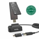 Plugable WiFi 6 USB WiFi Adapter for Desktop PC and Laptops, AX1800 USB 3.0 and USB C