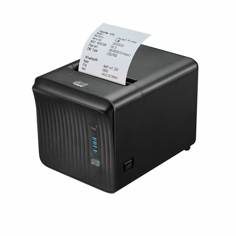 Adesso NuPrint NuPrint 330 Desktop Direct Thermal Printer - Monochrome - Receipt Print - USB - Serial - Black