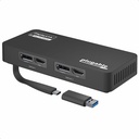 Plugable 4K DisplayPort and HDMI Dual Monitor Adapter for USB 3.0 and USB-C