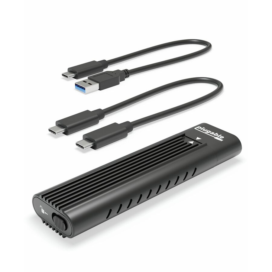 Plugable USB C to M.2 NVMe Tool-free Enclosure USB C and Thunderbolt 3 Compatible up to USB 3.1 Gen 2 Speeds (10Gbps).