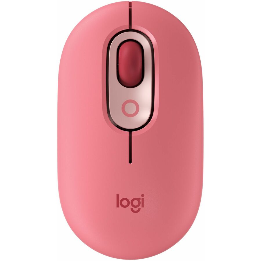 Logitech POP Mouse, Wireless Mouse with Customizable Emojis, SilentTouch Technology, Precision/Speed Scroll, Heartbreaker Rose