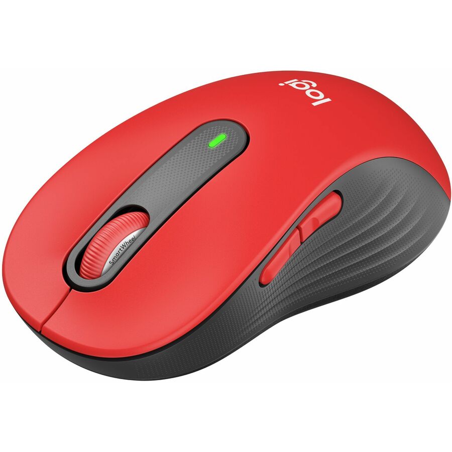 Logitech Signature M650 L Full Size Wireless Mouse - For Large Sized Hands, 2-Year Battery, Silent Clicks, Bluetooth, Red