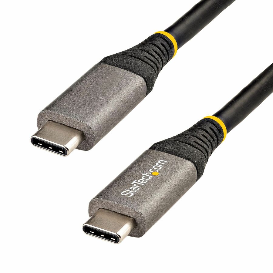 StarTech 1.6ft (50cm) USB-C Cable, USB 10Gbps, 100W (5A) Power Delivery, 8K 60Hz / 4K 144Hz DP Alt Mode, Thunderbolt Compatible