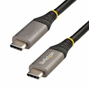 StarTech 1.6ft (50cm) USB-C Cable, USB 10Gbps, 100W (5A) Power Delivery, 8K 60Hz / 4K 144Hz DP Alt Mode, Thunderbolt Compatible