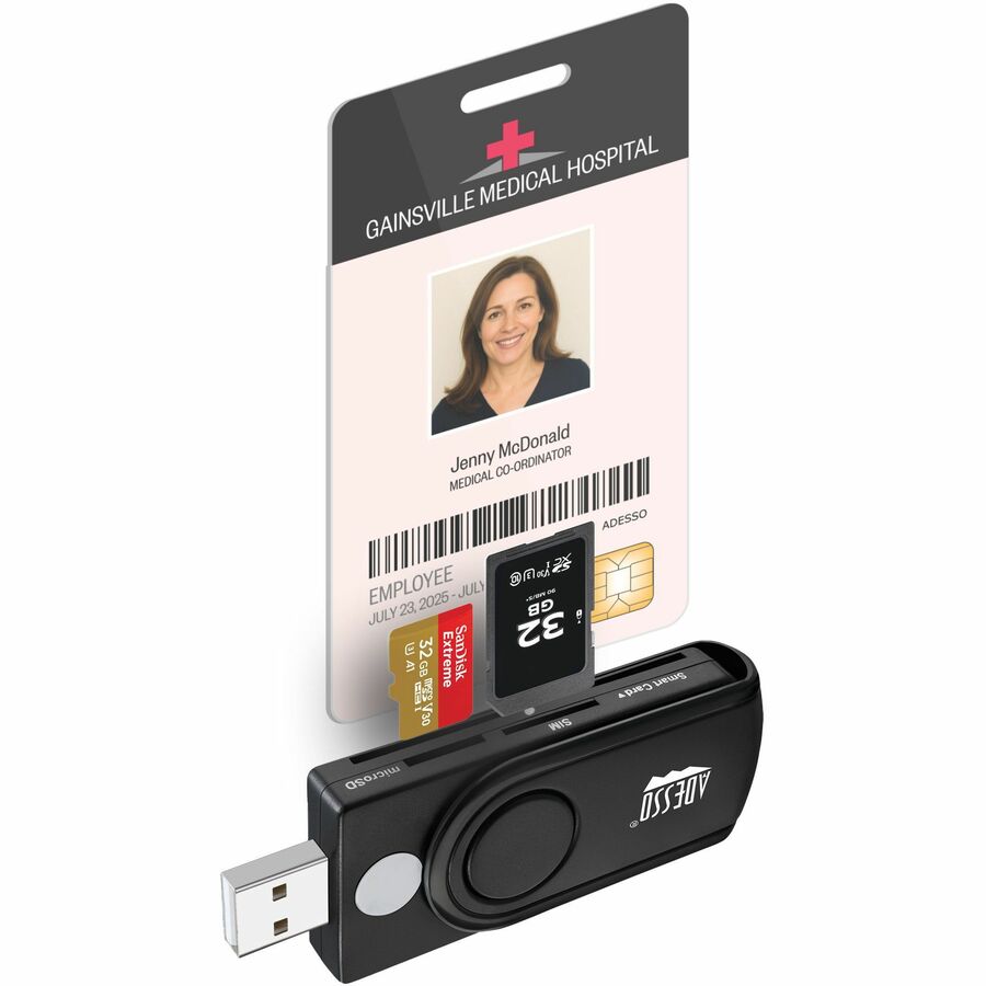 Adesso SCR-200 Smart Card Reader