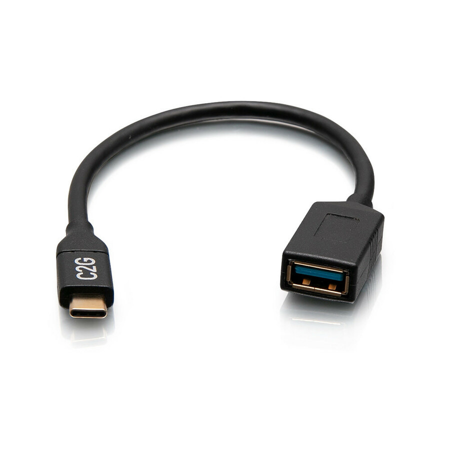 C2G USB-C Male to USB-A Female Adapter Converter - USB 3.2 Gen 1 (5Gbps)