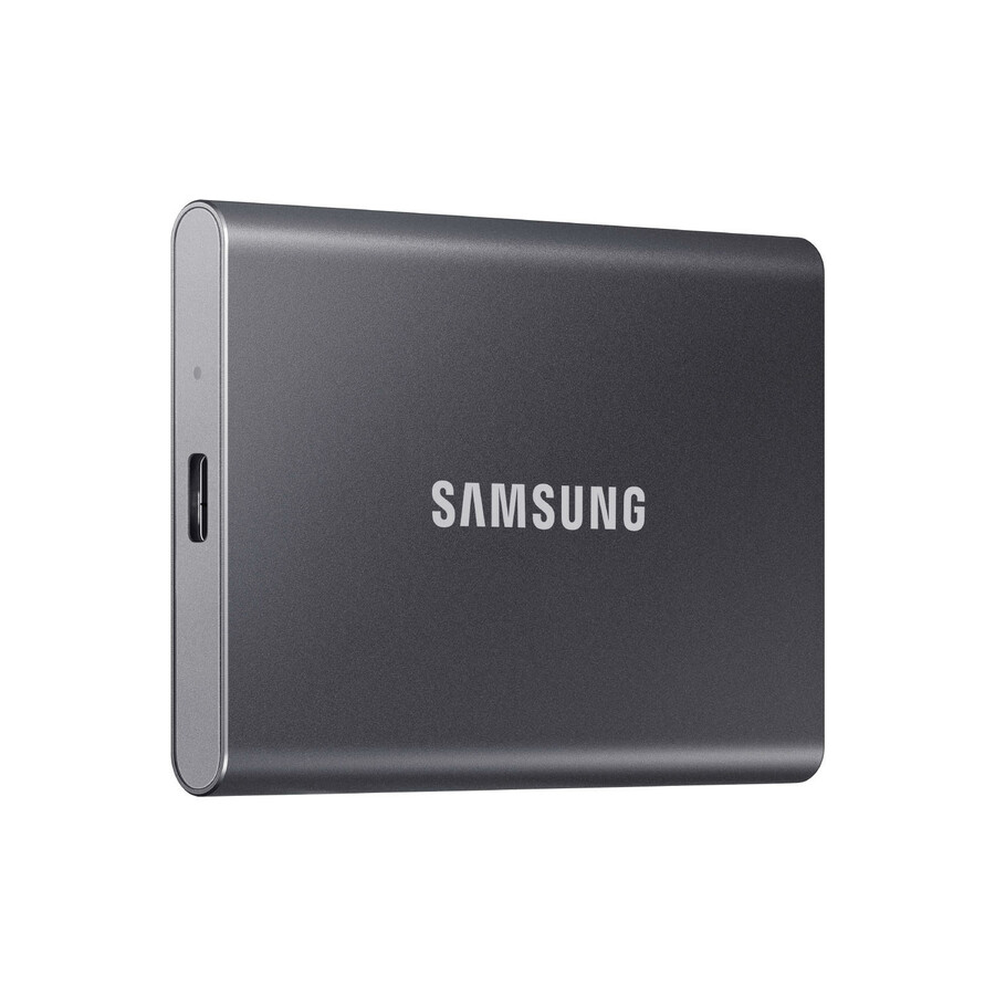 Samsung T7 MU-PC1T0T/AM 1 TB Portable Solid State Drive - External - PCI Express NVMe - Titan Gray