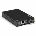 StarTech Gigabit Ethernet Copper-to-Fiber Media Converter, SM LC, 10 km, Ethernet Media Converter, GbE Converter, TAA