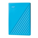 WD My Passport WDBPKJ0040BBL-WESN 4 TB Portable Hard Drive - External - Blue
