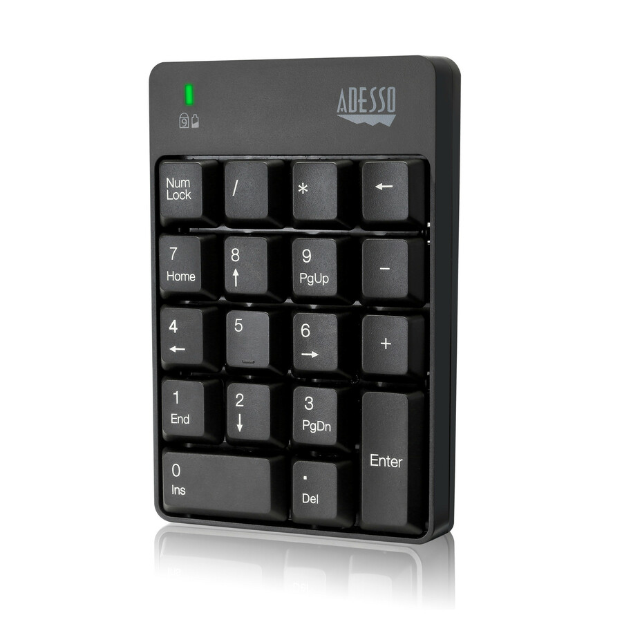 Adesso Wireless Spill Resistant Numeric Keypad