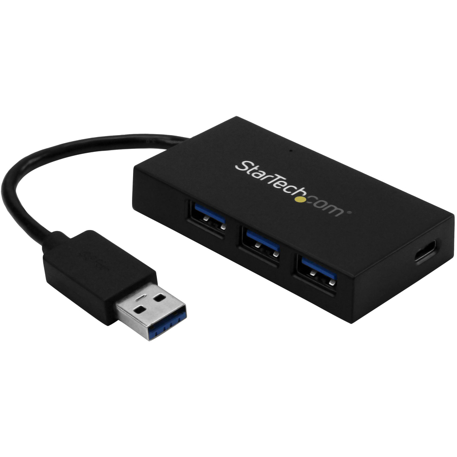 StarTech 4 Port USB 3.0 Hub, USB Type-A to 1x USB-C & 3x USB-A SuperSpeed 5Gbps, USB Bus Powered, Portable/Laptop USB Hub, TAA