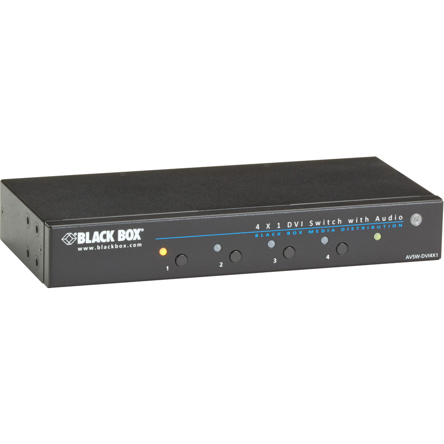 Black Box 4 x 1 DVI Switch with Audio