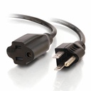 C2G 10ft Power Extension Cord - 18 AWG - NEMA 5-15P to NEMA 5-15R