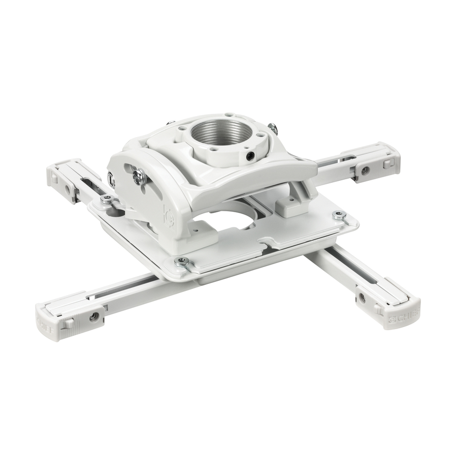 Chief RPA Elite Universal Projector Mount with Keyed Locking (A Version) - White