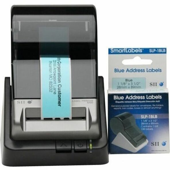 Seiko Blue Address Label
