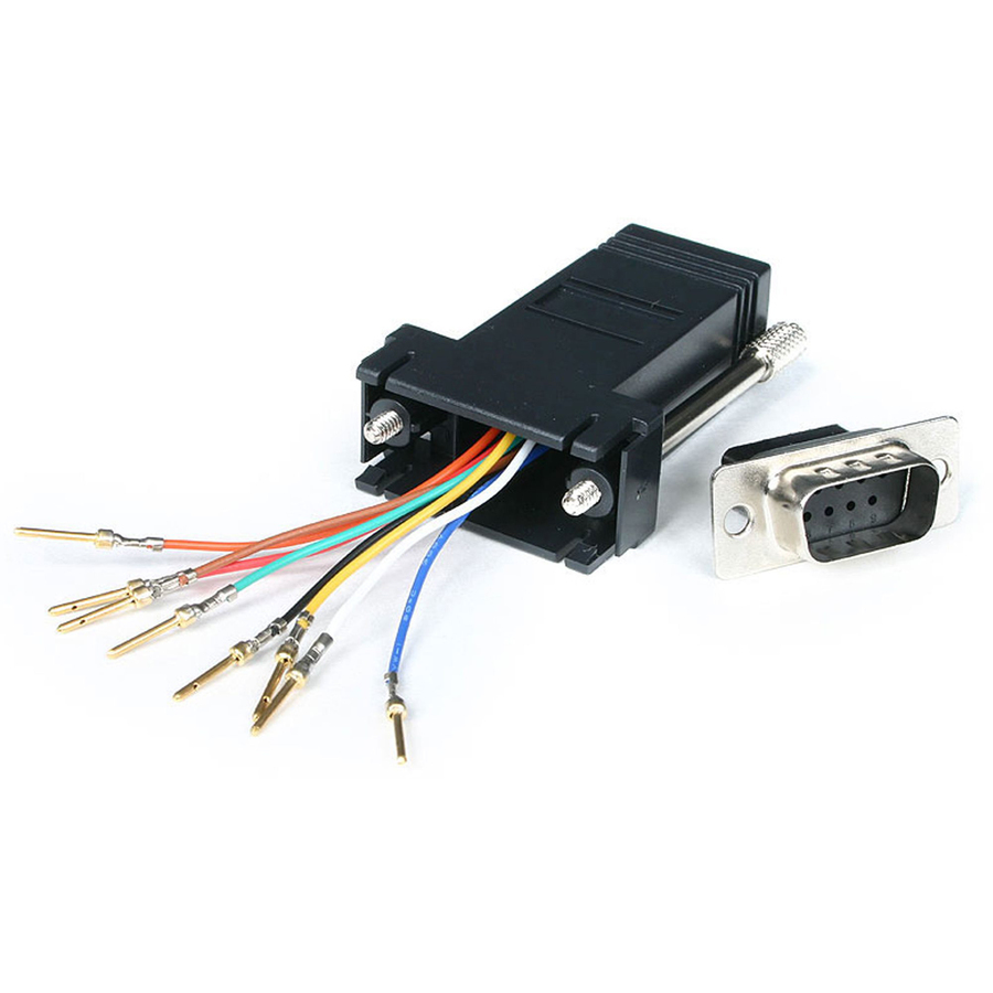 StarTech DB9 to RJ45 Modular Adapter - M/F - Serial adapter - DB-9 (M) - RJ-45 (F)