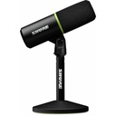 Shure MV6 Wired Dynamic Microphone for Gaming, Computer, Voice, Recording, Notebook, Headset, Live Streaming, Vocals, Singing, Music - Black
