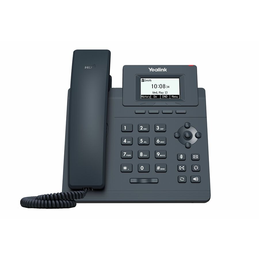 Yealink T31P IP Phone - Corded/Cordless - Corded - Wall Mountable - Classic Gray