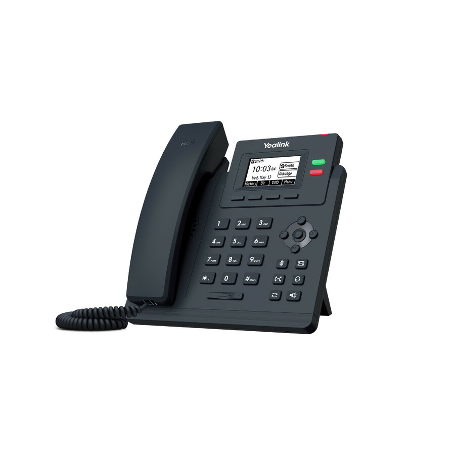 Yealink T31P IP Phone - Corded/Cordless - Corded - Wall Mountable - Classic Gray