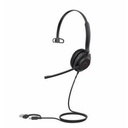 Yealink USB Wired Headset - Microsoft Teams Certification - Mono - USB Type A, USB Type C - Wired - 32 Ohm - 20 Hz to 20 kHz - Over-the-head - Monaural - Supra-aural - 4.92 ft Cable - Noise Cancelling, Electret Condenser Microphone - Noise Canceling - Black