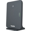 Yealink W70B Phone Base Station - IP DECT - 984.25 ft Range - 10 x Handset Supported - 20 Simultaneous Calls - Classic Gray