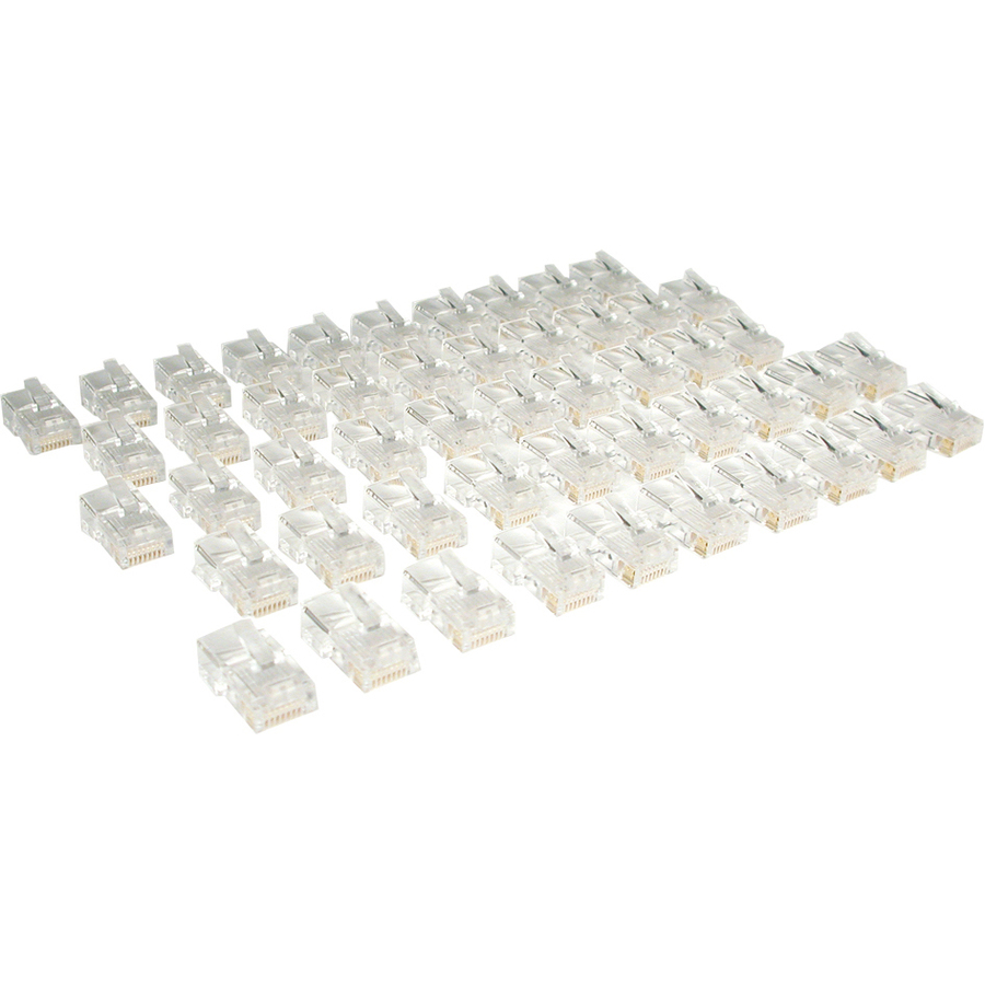 Tripp Lite by Eaton Cat5e RJ45 Modular In-Line Connectors for Stranded Cat5e Cable 50-Pack TAA