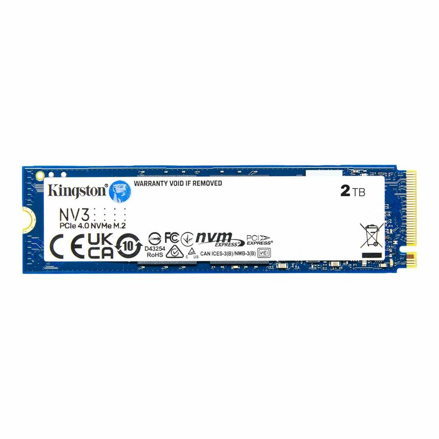 Kingston NV3 2 TB Solid State Drive - M.2 2280 Internal - PCI Express NVMe (PCI Express NVMe 4.0 x4)