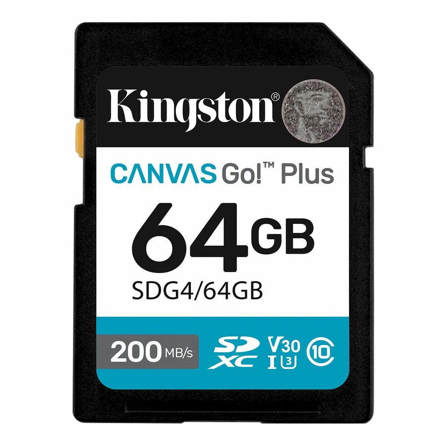 Kingston Canvas Go! Plus 64 GB Class 10/UHS-I (U3) V30 SDXC - 1