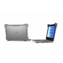 MAXCases Extreme Shell-F Slide Case (ESL bottom panel) for Dell 3120 & 3140 Windows Clamshell & Convertible 2:1 11.6" (Gray/Clear)